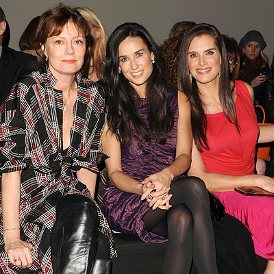 Fall 2010 Fashion Week - Susan Sarandon, Demi Moore and Brooke Shields - Donna Karan 25th Anniversary Fashion Show