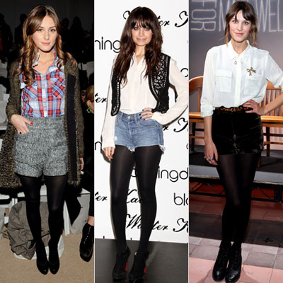 Fashion Leggings Tights on Tights   6 Hot Star Trends   Fashion Week Fall 2010   Fashion