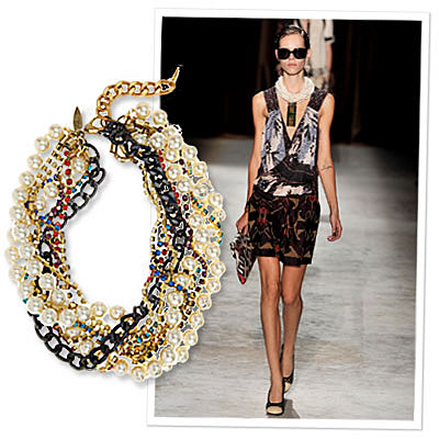 Latest Trends Fashion on How To Accessorize Spring Fashion Trends Prints Beaded Necklace