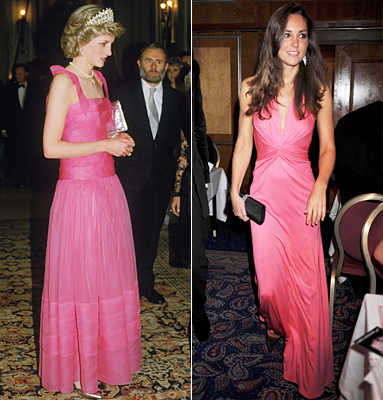 Kate Middleton  and Princess Diana 