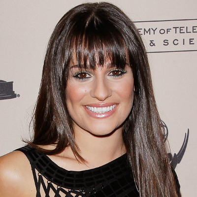  Michele on Sleek Feathered Bangs Lea Michele Side Swept Bangs Are Still Popular