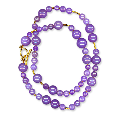 Janis Provisor Lavender Jade Necklace