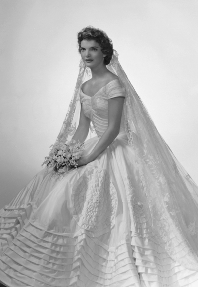 jackie kennedy onassis wedding dress. Jacqueline Bouvier Kennedy