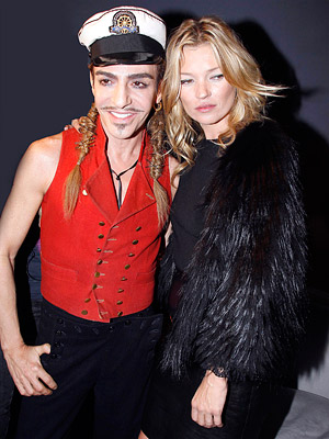 Paris Fashion Week - Dior Show - Kate Moss and Jean Galliano