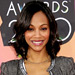 Zoe Saldana - Wear with a Strong-Shoulder Jacket - Jeans Trends - Denim