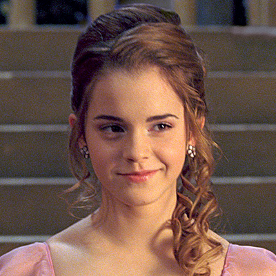 Emma Watson Yule Ball Hair. Emma Watson. ©Warner Bros.