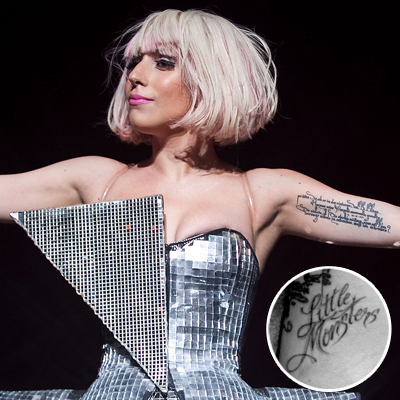 Lady Gaga Celebrity Tattoos Paul Morigi WireImage Courtesy Lady Gaga