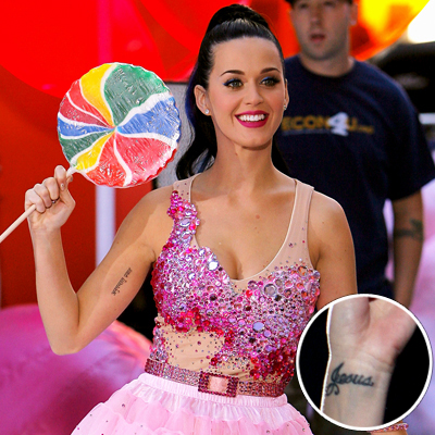  Makeup Brands on Katy Perry   Celebrity Tattoos Revealed   Get Star Style   Fashion