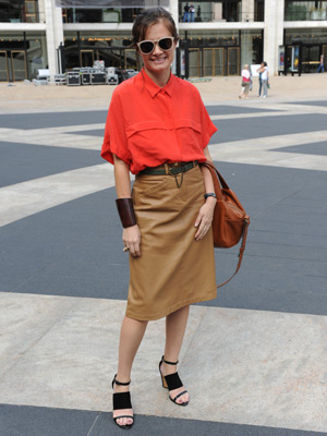 Beyond the Runways: Leather Skirts Beyond the Runways: Leather Skirts