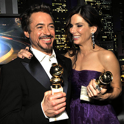 Robert Downey Jr. and Sandra Bullock - InStyle/Warner Bros. After Party - Beverly Hills