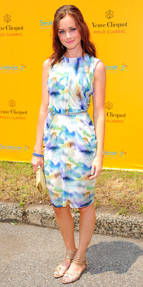 Alexis Bledel Keeps It Real In Fake Nipple Pokey Dress | Egotastic!