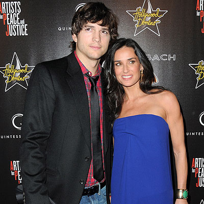 2010 Oscar Parties - Ashton Kutcher and Demi Moore - 3rd annual Hollywood Domino Gala
