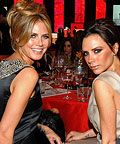 2010 Oscar Parties - Heidi Klum and Victoria Beckham - Elton John Viewing Party