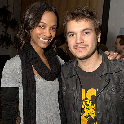 Parties - Zoe Saldana and Emile Hirsch - Have a Heart for Haiti Benefit