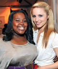 Amber Riley and Dianna Agron - Glee at the 2010 Paley Festival in L.A.