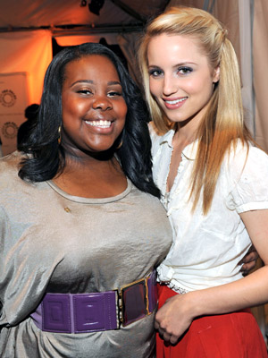 Amber Riley and Dianna Agron - Glee at the 2010 Paley Festival in L.A.