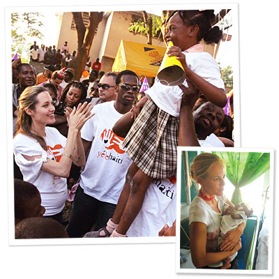 angelina jolie - brad pitt - haiti