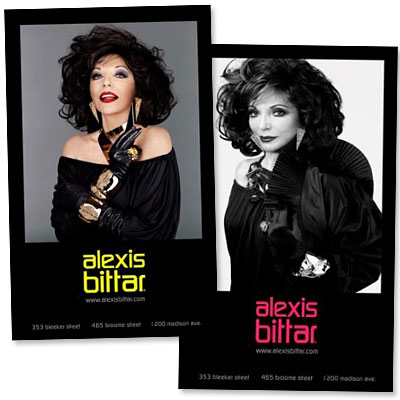 Joan Collins Stars in Alexis Bittar Ads