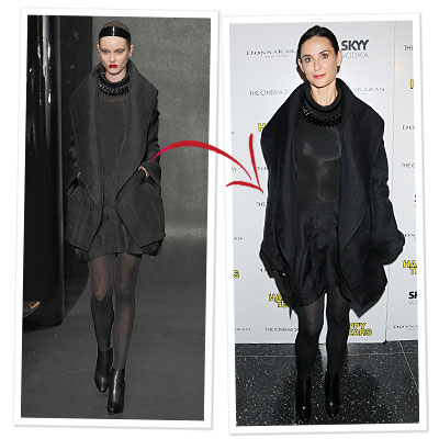 Demi Wears Donna Karan Right Off The Runway