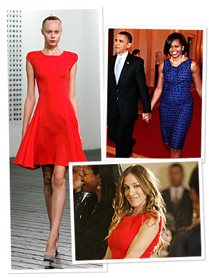 SJP Meets Michelle Obama in Victoria Beckham
