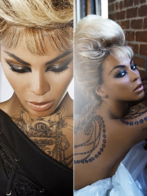 Beyonce Tattoo Photoshoot