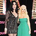 Christina Aguilera & Cher Dish at Burlesque Premiere