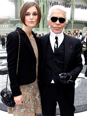 Karl Lagerfeld and Keira Knightley