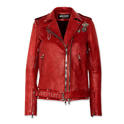 Balmain Embellished Biker Jacket