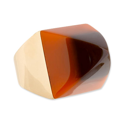 Mark Davis 18kt Gold and Vintage Bakelite Pyramid Ring