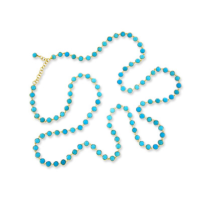 Irene Neuwirth Turquoise and Gold Necklace