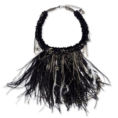 Chanel Feather Bib Necklace