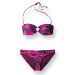 Swimsuit - bandeau - bikini - purple - converse one star