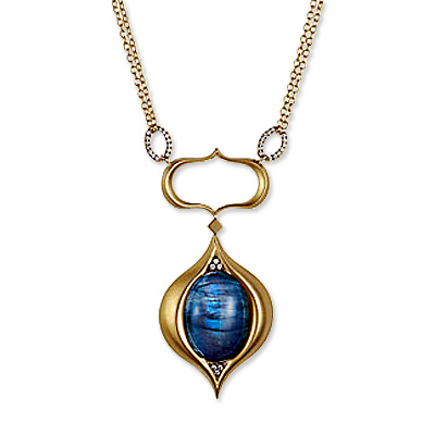 Anahita Gold and Labradorite Necklace