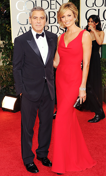 George Clooney - Stacy Kiebler - Golden Globes