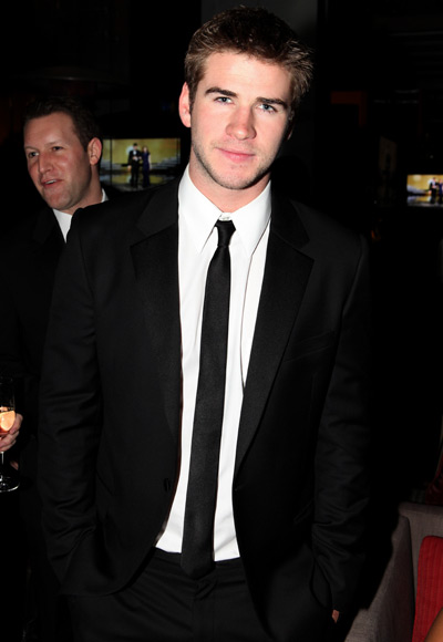 Liam Hemsworth on Liam Hemsworth   Instyle S Academy Awards Viewing Party   Oscars 2011