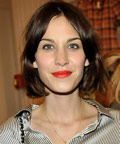 Alexa Chung - red lipstick