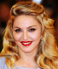 Madonna - red lipstick - Venice International Film Festival