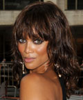 Tyra Banks - eyes - cat-eye liner - Metropolitan Opera
