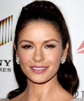 Catherine Zeta-Jones - rosy lips - mauve lips - lipstick - Sony Studios - California