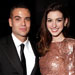 Anne Hathaway - Mark Salling - Armani Prive - Golden Globes 2011