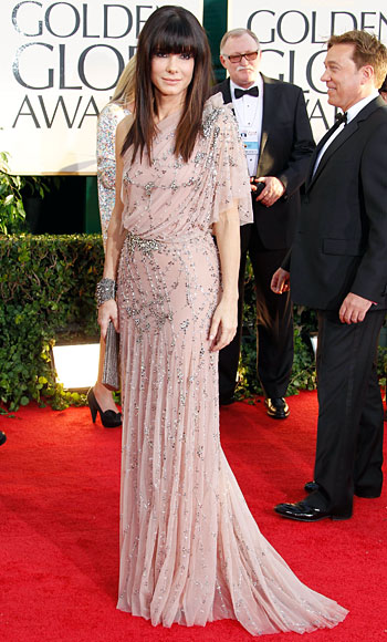 Golden Globes Sandra Bullock. Sandra Bullock - Jenny Packham