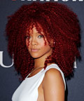 Rihanna - A Rainbow of Star Hair Colors - Red Hair