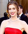 Anne Hathaway - Hot Star Nail Polish Trends - Red Nails