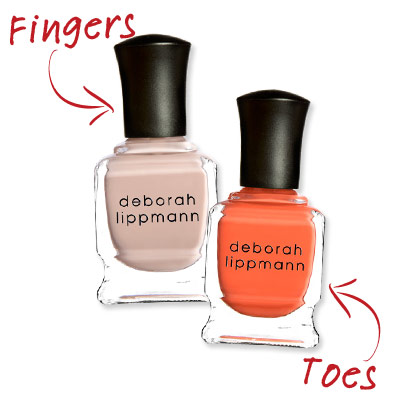 Deborah Lippmann - Creamy Hands and Risky Toes - Cute Nail Polish Combos for Your Fingers and Toes