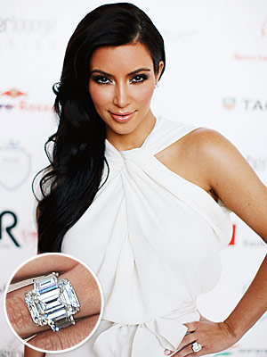 Kim Kardashian Kris Humphries The Hottest Celebrity Engagement Rings