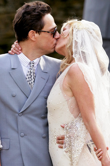 Kate Moss and Jamie Hince wedding kiss Indigo Getty Images Print Twitter