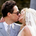 Kate Moss and Jamie Hince wedding kiss