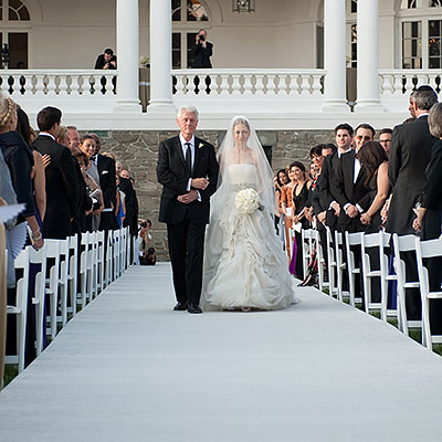 Bill and Chelsea Clinton's Wedding March WireImage Print Twitter