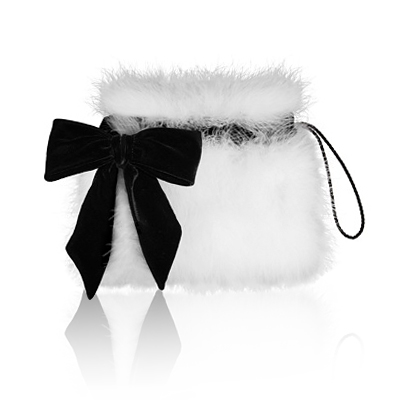 Azzaro marabou clutch