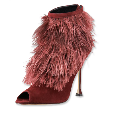 Brian Atwood Shoes on Brian Atwood Ostrich Feather Bootie   Shoes   We Re Obsessed   Fashion